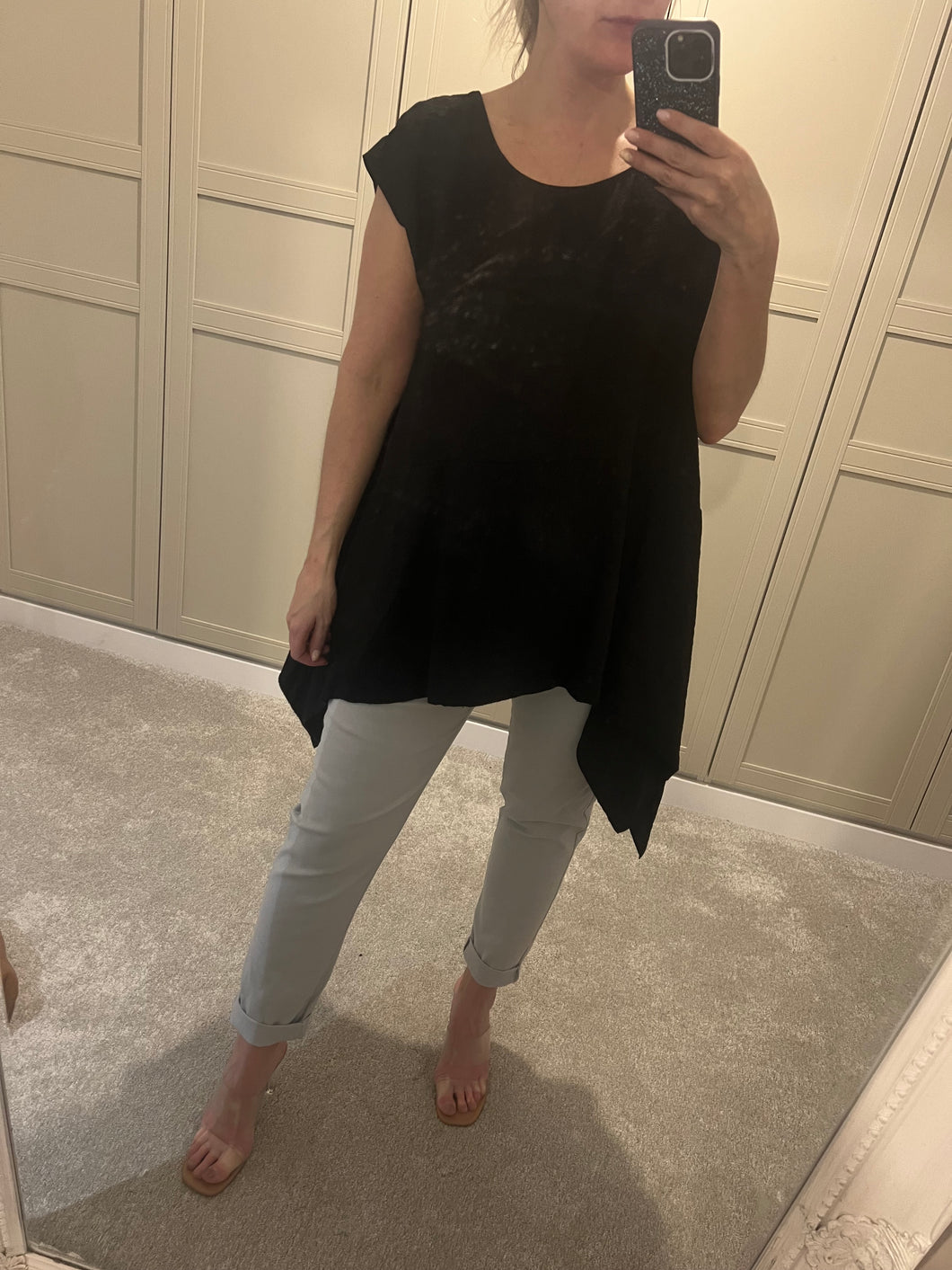 Asymmetrical black top