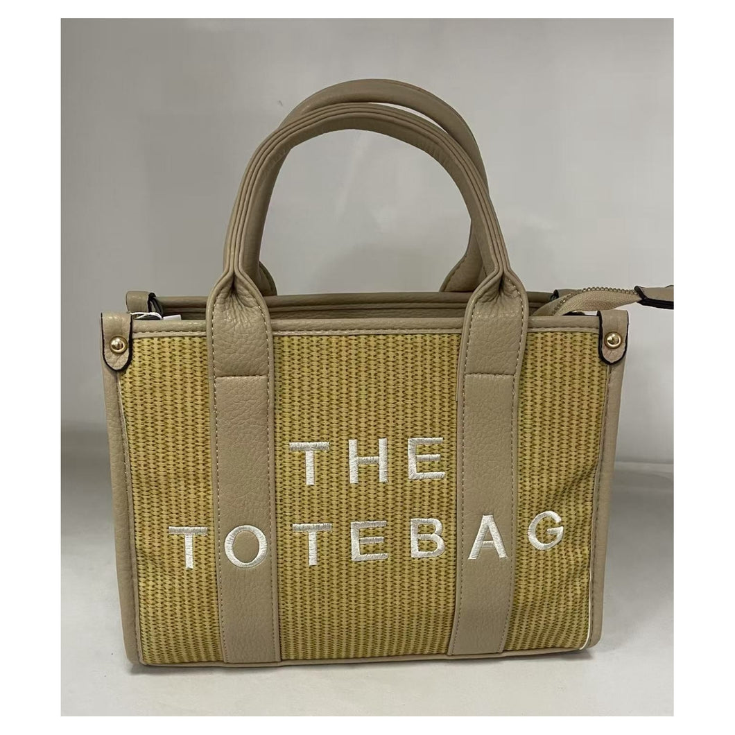 Straw tote bag