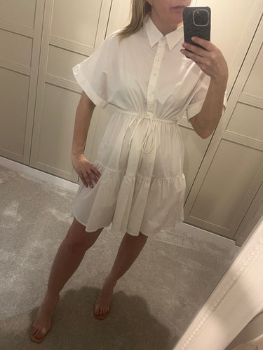 White shirt dress