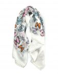 White butterfly scarf