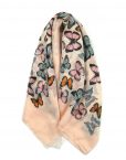 Pink butterfly scarf