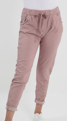 Dusty pink magic pants
