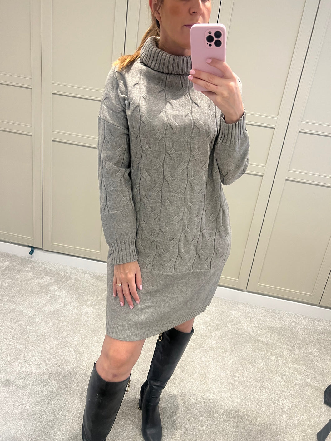 Cosy oversized jumper dress