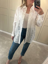 White Broderie Anglaise Shirt