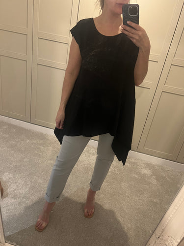 Asymmetrical black top