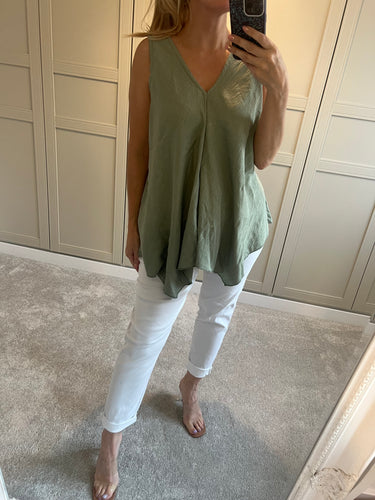 Sage green  vest top