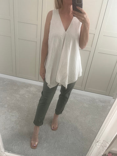 Beige vest top