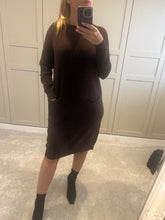 Chocolate brown jumper dress
