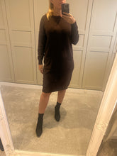 Chocolate brown jumper dress