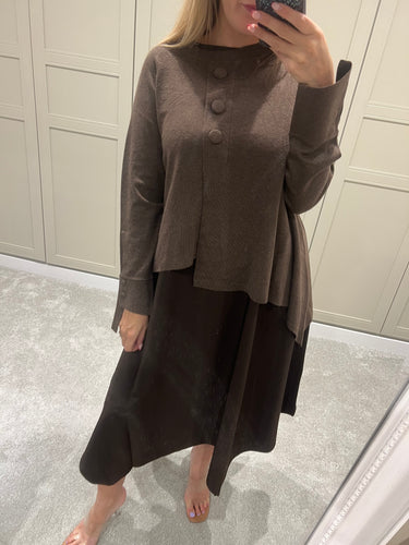 Chocolate button jumper