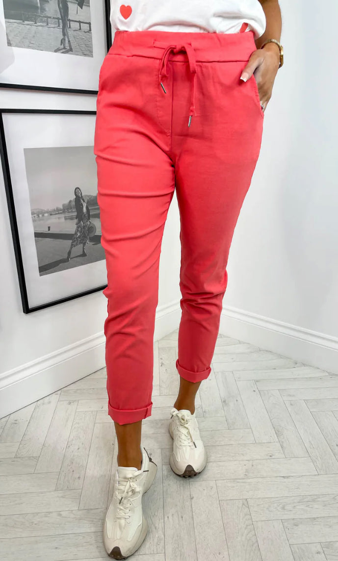 Coral magic pants