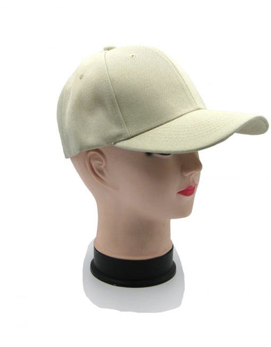 Beige baseball cap