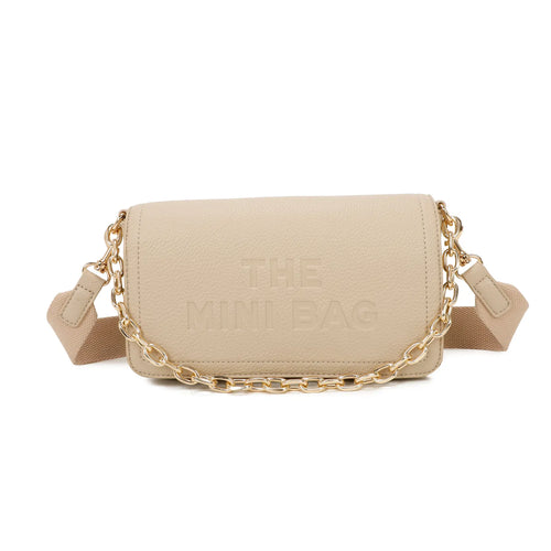Beige mini bag