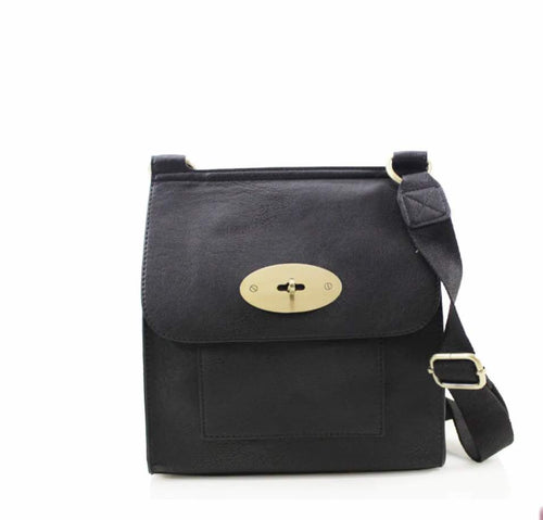 Black messenger bag