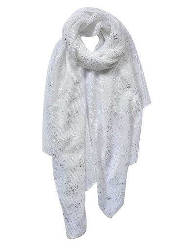 Baby blue glitter crinkle scarf