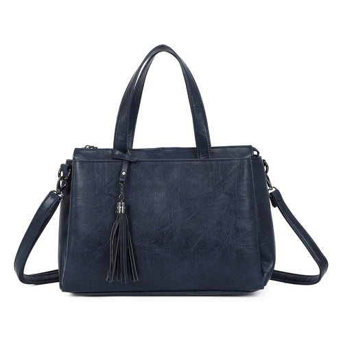 Navy tote bag